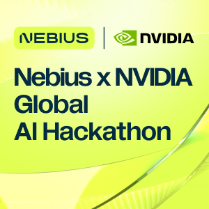 Nebius × NVIDIA 글로벌 AI 해커톤 2026 포스터
