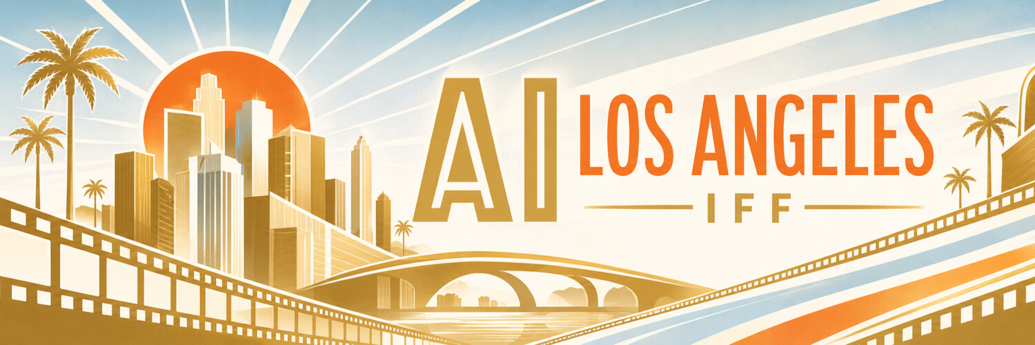 AI Los Angeles IFF 2026 — 로스앤젤레스 AI 영화제 포스터