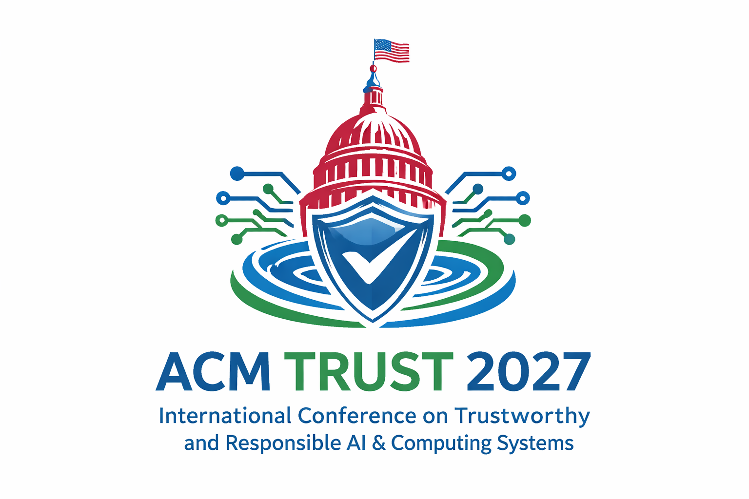 ACM TRUST 2027 — 신뢰·책임있는 AI 연구논문 공모 포스터