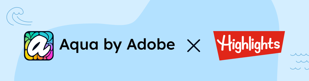 Aqua by Adobe × Highlights 아트 챌린지 2026 포스터