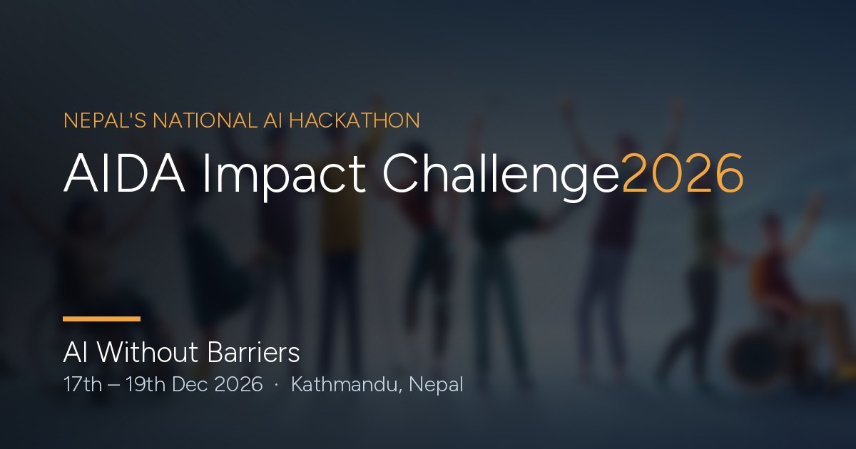 AIDA Impact Challenge 2026 — 장애 접근성 AI 연구·혁신 챌린지 포스터