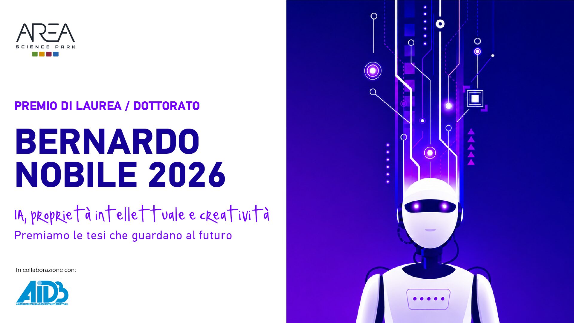 Premio Bernardo Nobile 2026 — AI·지식재산 석사·박사 논문상 포스터