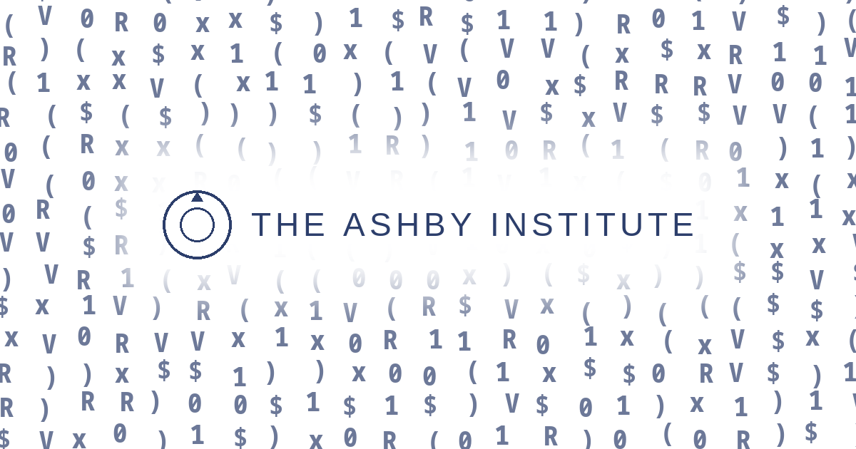 The Ashby Fellowship 2026–2027 — AI 거버넌스 연구 펠로십 포스터