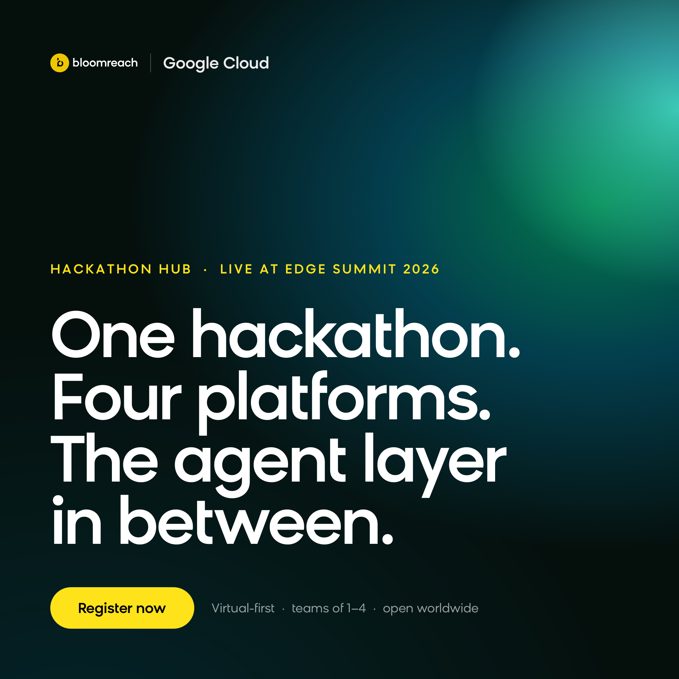 Composable AI Hackathon 2026 — Bloomreach × Google × Shopify × Databricks 포스터