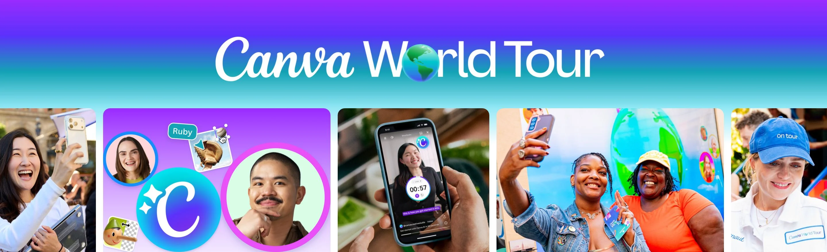 Canva World Tour 2026 — AI Essentials 인증 과정 포스터