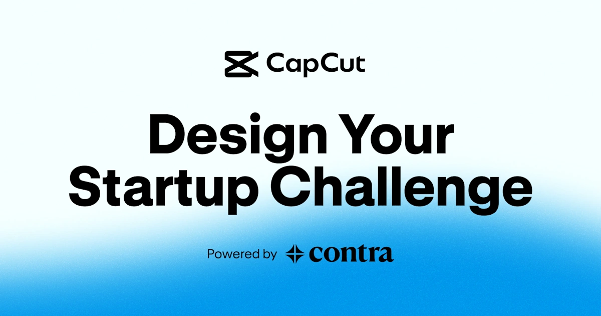 CapCut 스타트업 디자인 챌린지 2026 포스터