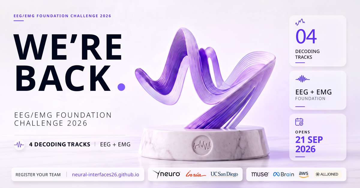 EEG/EMG Foundation Challenge 2026 — NeurIPS Brain and Body Workshop 포스터
