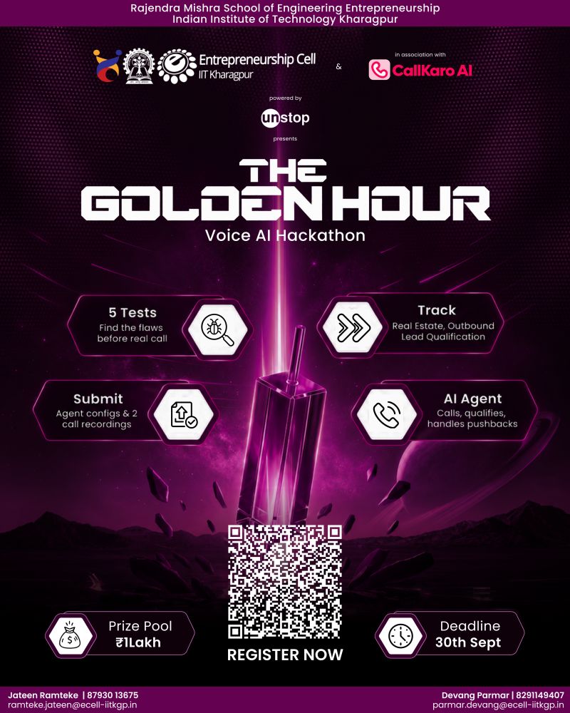 The Golden Hour — 음성 AI 해커톤 2026 포스터