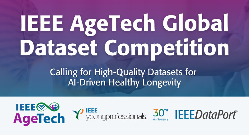 IEEE AgeTech 글로벌 AI 데이터셋 공모전 2026 포스터