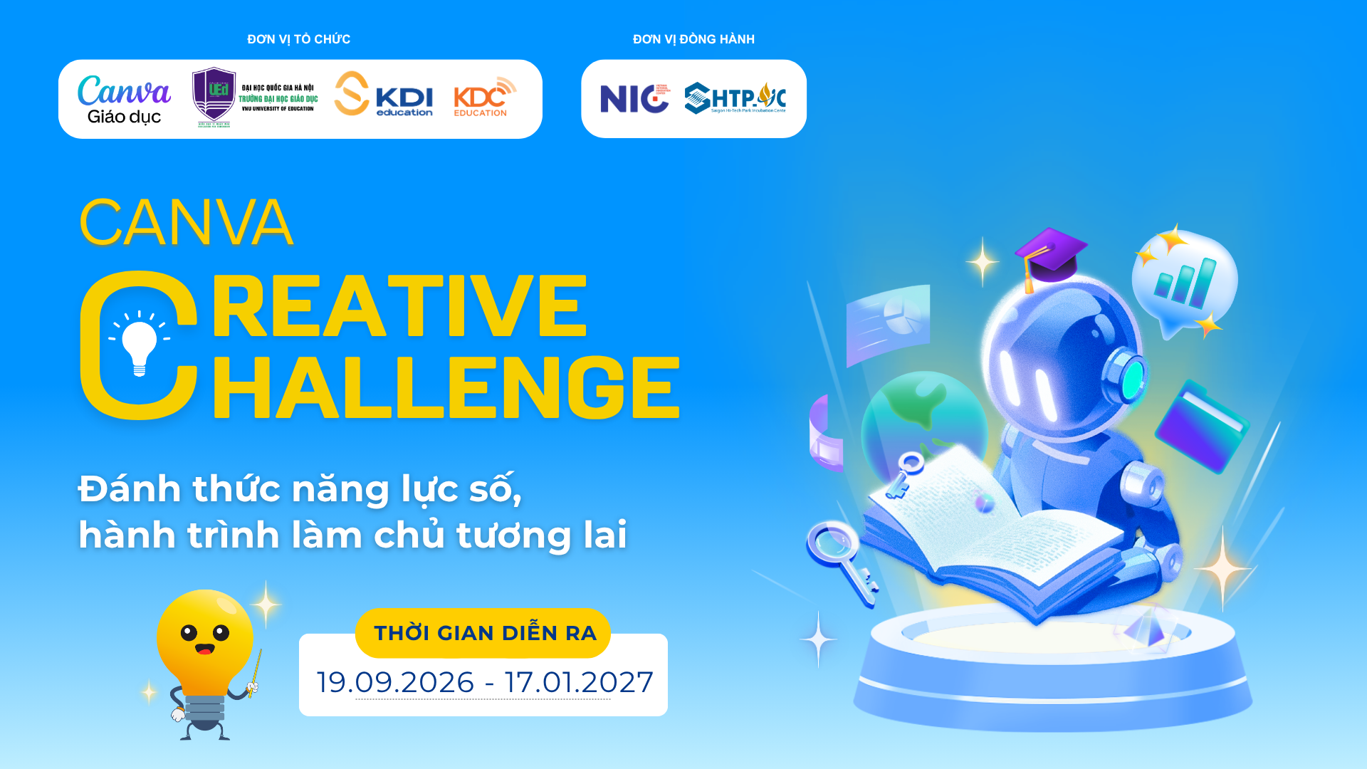 Canva Creative Challenge 2026 — 베트남 전국 학생 디지털·AI 디자인 대회 포스터