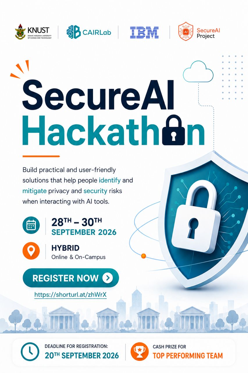 KNUST × IBM SecureAI 해커톤 2026 포스터