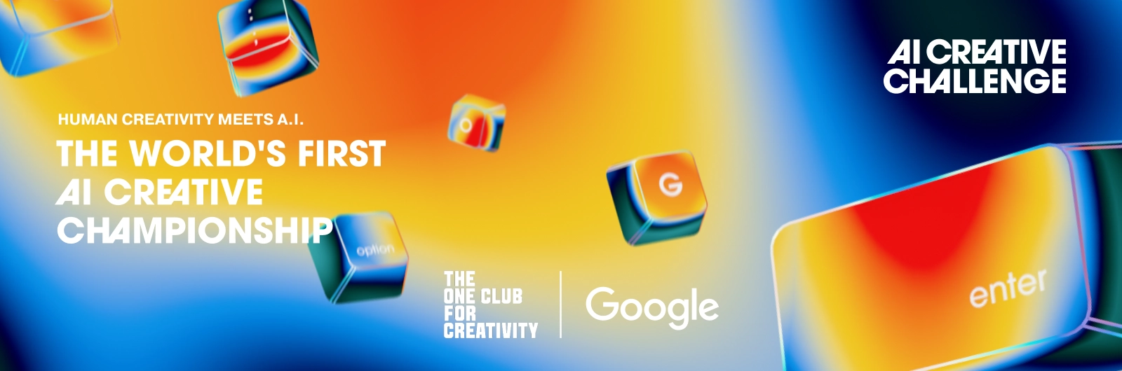 One Club × Google AI Creative Challenge — 토론토 2026 포스터