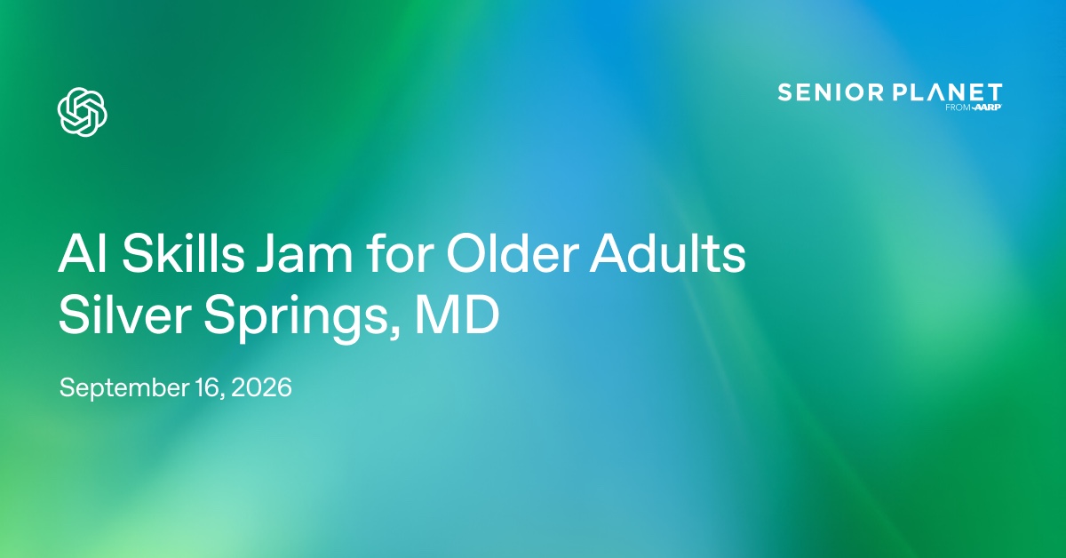 OpenAI Academy — 고령층 AI Skills Jam: Silver Springs 포스터