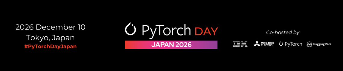 PyTorch Day Japan 2026 — 오픈소스 AI 발표 제안 공모 포스터