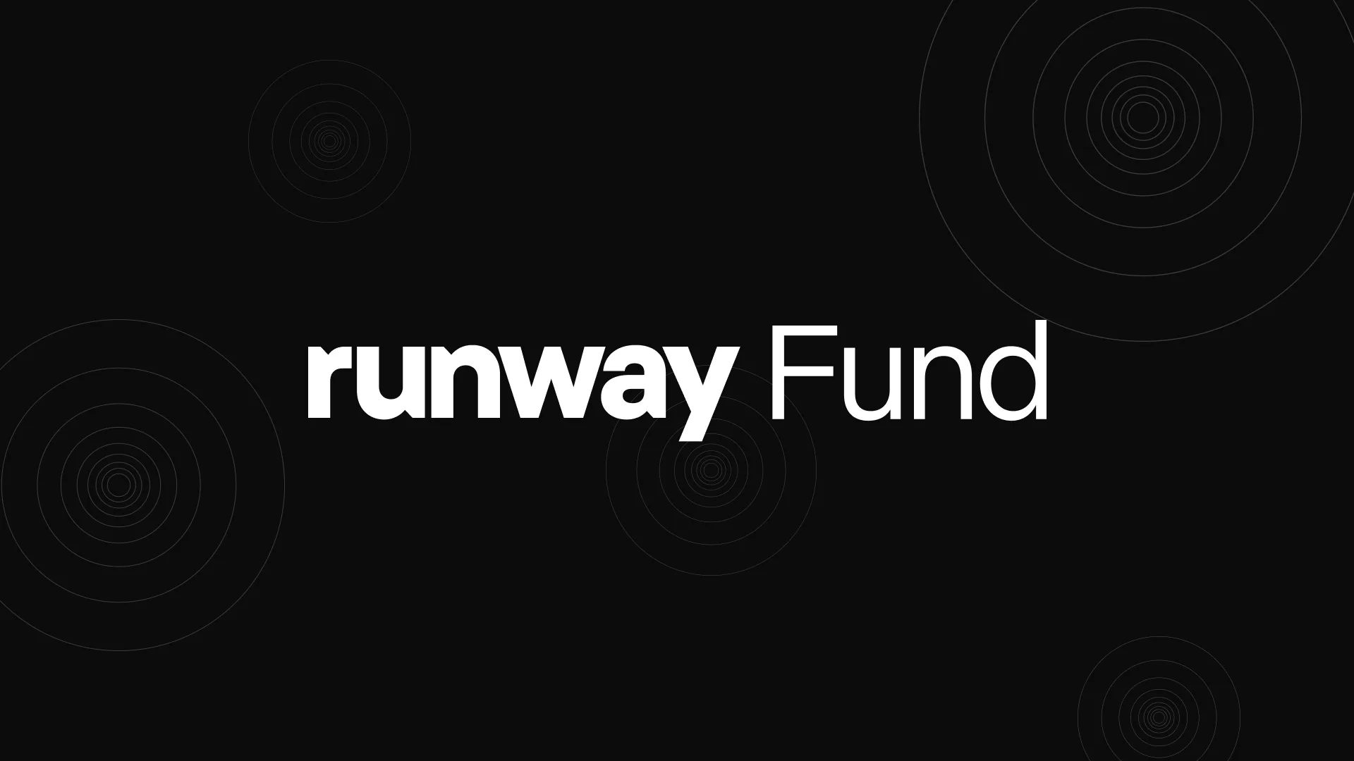 Runway Fund — AI·미디어·월드 시뮬레이션 스타트업 투자 오픈콜 포스터