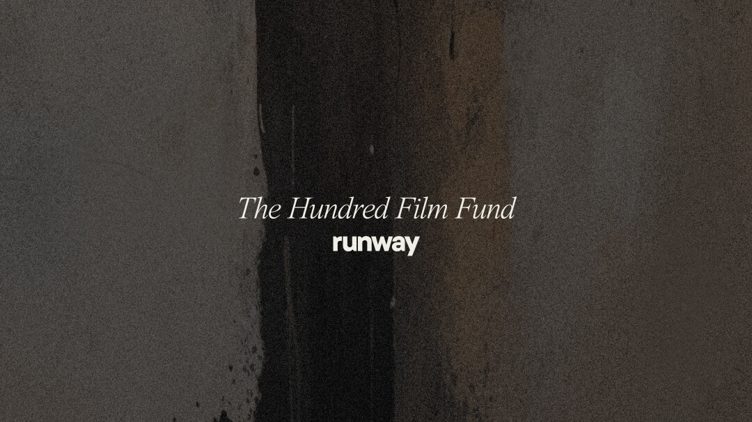 Runway Hundred Film Fund — AI 영화 제작비 지원 오픈콜 포스터