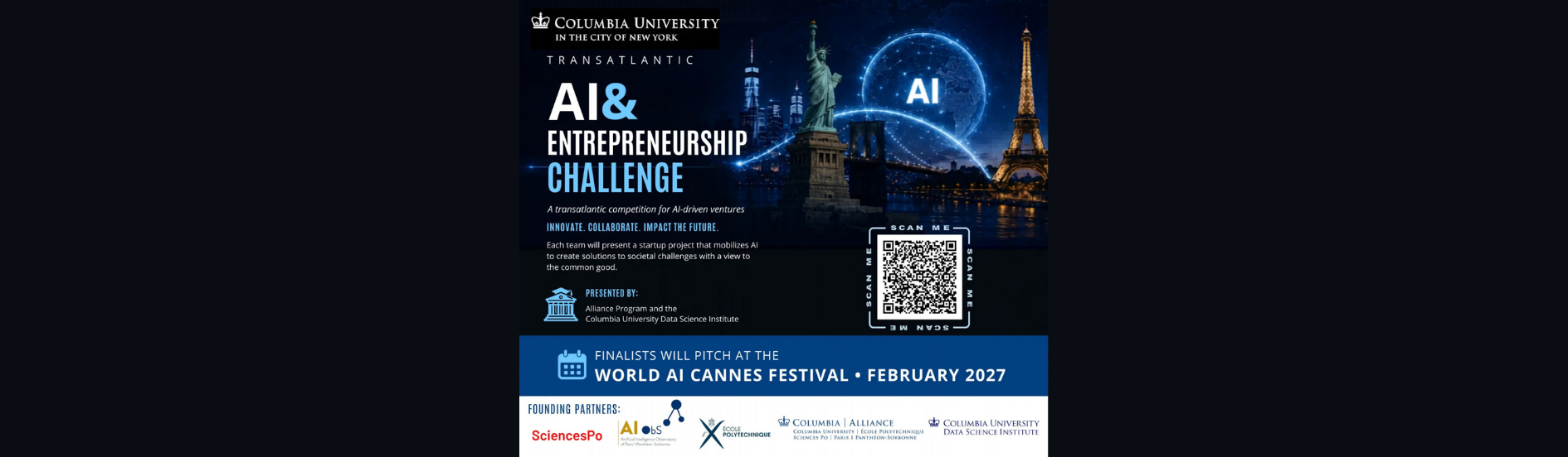 대서양 AI·창업 챌린지 2026–2027 포스터