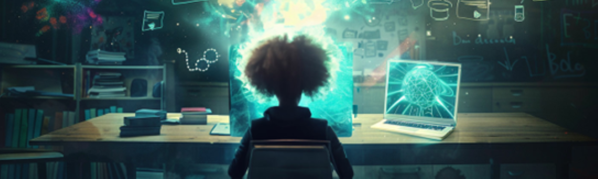 AI: 나의 관점 — 2026 미국·라틴아메리카 고등학생 AI 영상 공모전 포스터