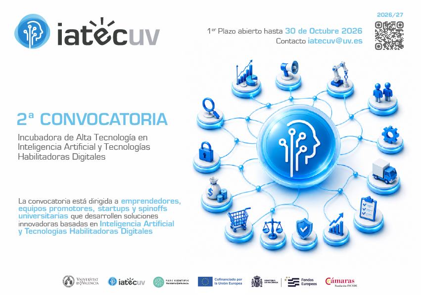 IAtecUV 2차 AI·디지털 기술 스타트업 인큐베이션 2026 포스터