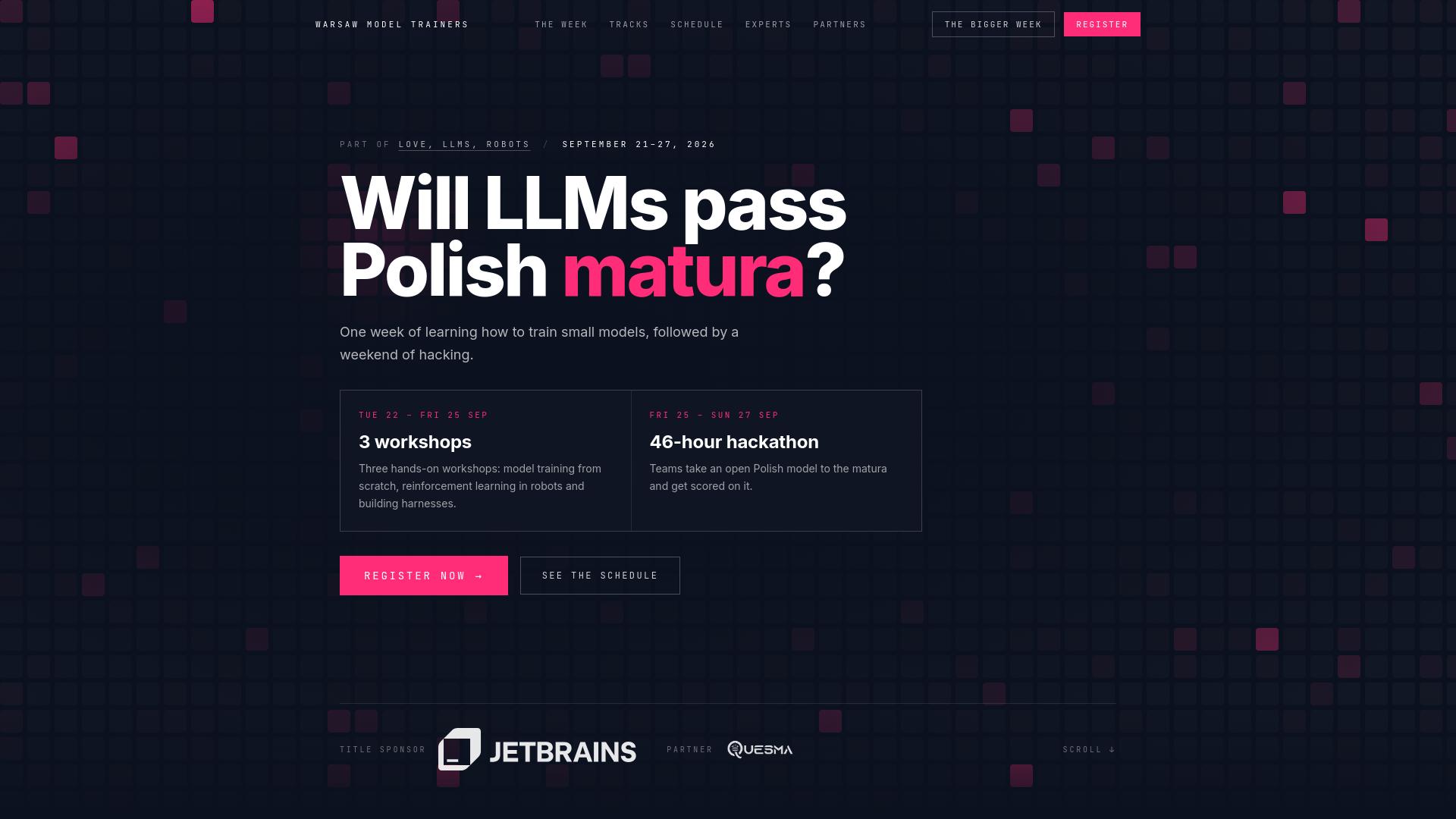 Warsaw Model Trainers Hackathon 2026 포스터